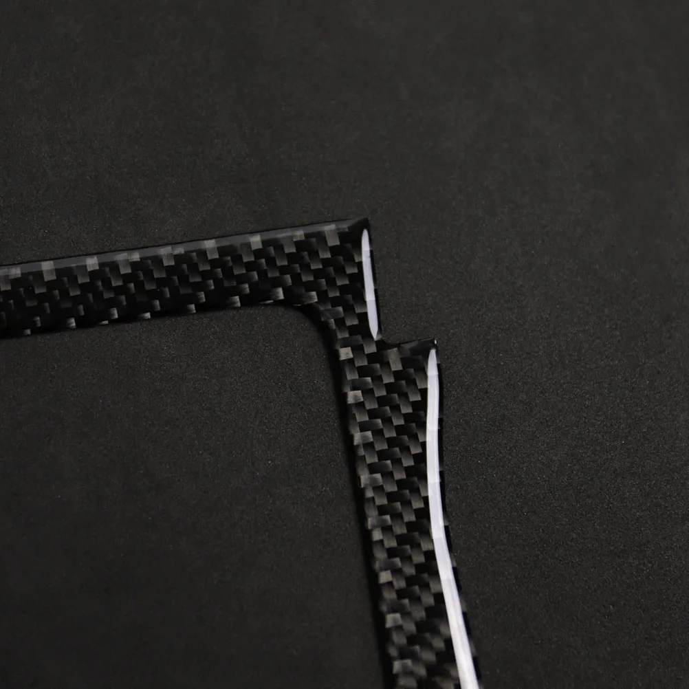 

Carbon Fiber Decorative Stickers Accessories Multimedia Handrest Panel Decal Applique Styling Gadgets