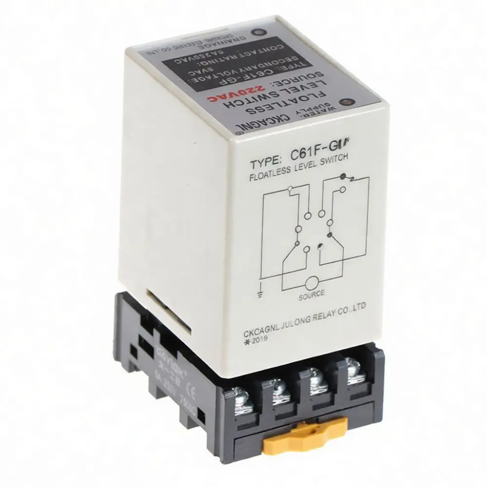 C61F GP Automatic Water Level Relay Switch 220V For Pump Tank Tower Industrial Liquid Management Automation Device