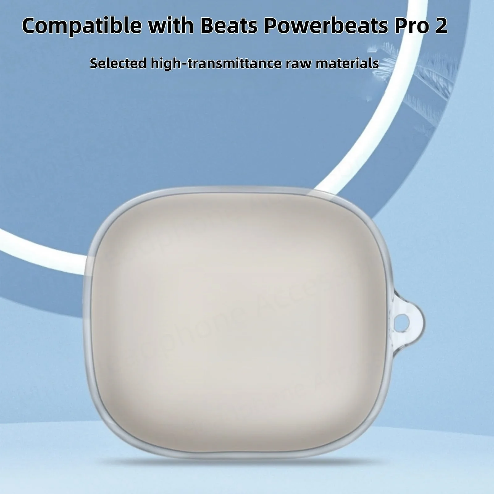 مع حافظة حبل لهاتف Powerbeats pro 2 الجديد 2025 واقي سماعة الرأس من السيليكون الناعم حافظة شفافة لهاتف Powerbeats pro 2