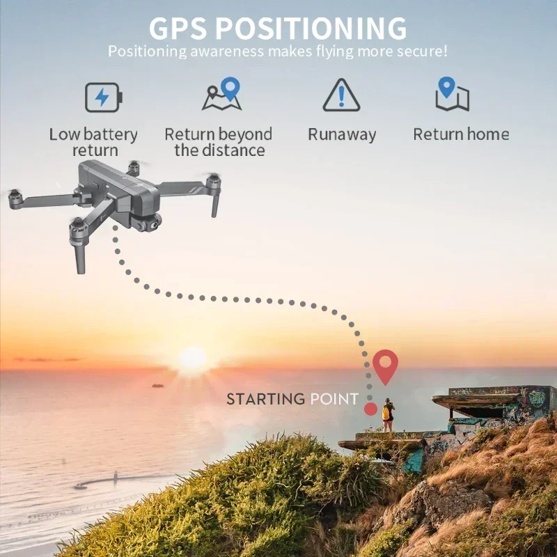 2024 New SJRC F11S Pro Professional EIS 2-axis Anti-Shake Gimbal FPV Brushless Quadcopter 4K Camera Drones 3KM WIFI GPS RC Dron