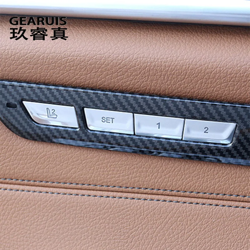 Car Styling Set 1 2 Buttons Decoration Sequins Cover Seat Memory Button Sticker for BMW 5 Series G30 G38 Interior Accessories