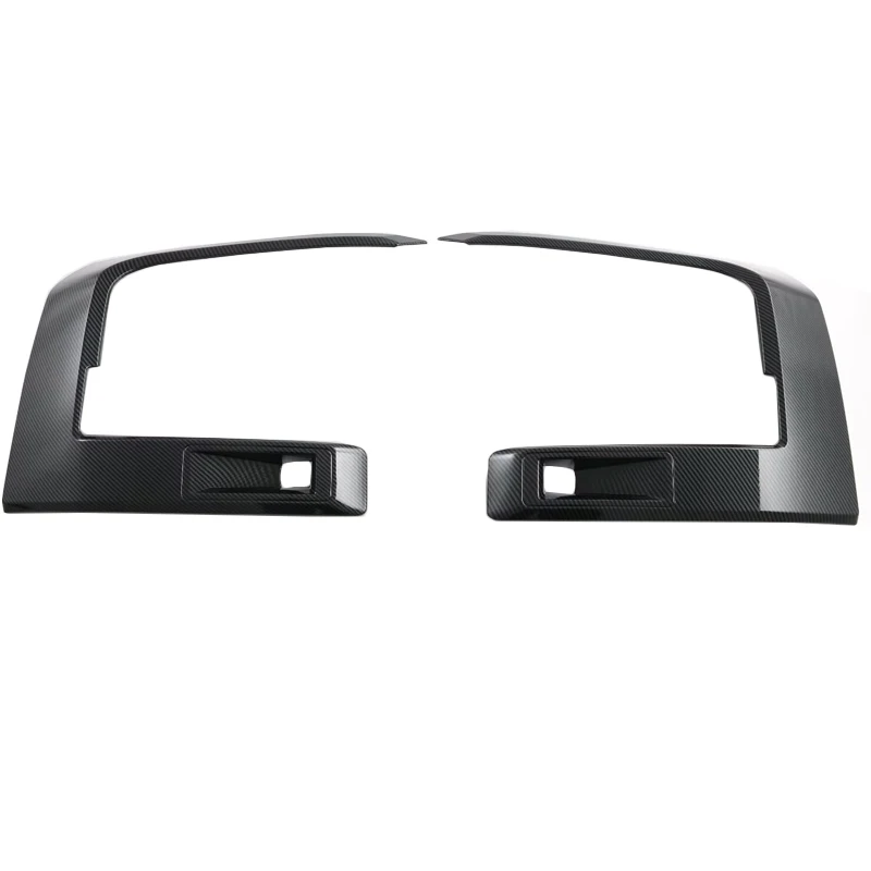 Carbon Fiber Style Mirror Cover For Mitsubishi L200 Triton 2023 2024 2025 Mirror Cover With Lights Parts