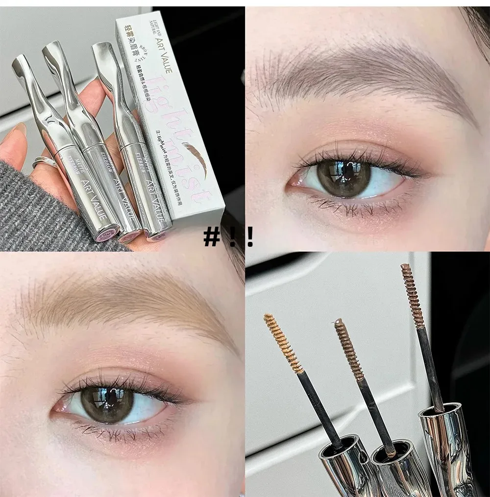 Art Value Koreaanse stijl lichtbruine matte wenkbrauwverfcrème Natuurlijke make-uplook - Gemakkelijk aan te brengen wenkbrauwkleur