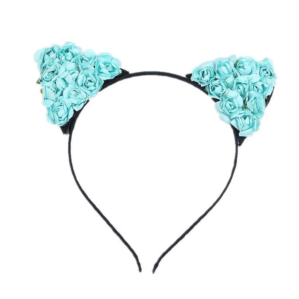 

7pcs Cat Ears Headband Lightweight Metal Hair Accessories Easy Match Ear Headbands For Women Girls Party Wedding Daily