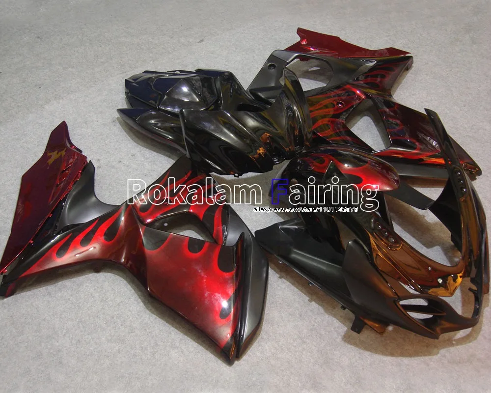 Flame Motorcycle Kit For Suzuki K9 GSXR1000 2009-2016 GSX R1000 09 10 11 12 15 16 Bobywork Fairing (Injection molding)