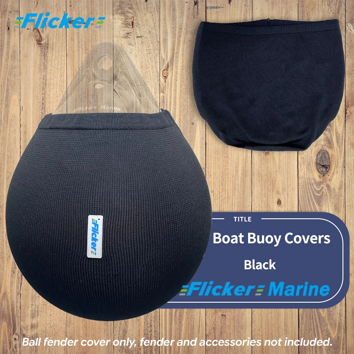 Boat Buoy Covers Black 1/2/4 Pack, Durable Marine Fender Protector, UV-Resistant Neoprene Boat Bumper Cover