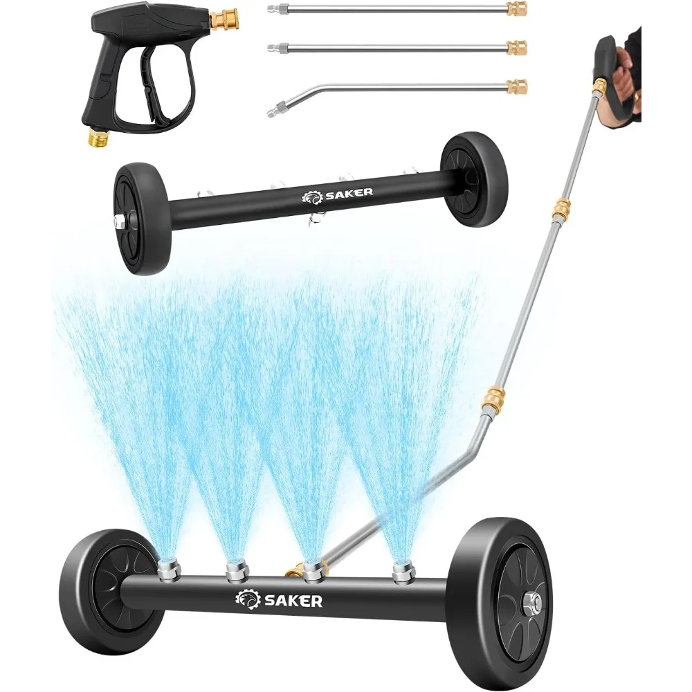 

Мойка ходовой части Saker, 16-дюймовая мойка под давлением, очиститель ходовой части, насадка для мойки каретки 4000 фунтов на квадратный дюйм под автомобилем Cle