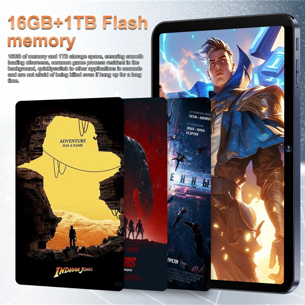 CHOTOG HOT NEW Pad 7s Pro Tablet 10.1 Inch Android 15 Tab PC 16+32MP Camera 22GB+2TB 10000mAh Battery Factory Face Unlocked Wifi GPS Tablets For Children's Kids