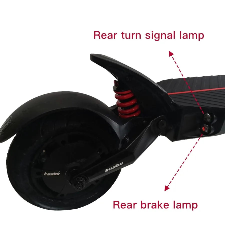 MK Rear Brake Lamp Turn Signal Light Flashing Original Parts Red Yellow for Kaabo Mantis King GT Accessories 10inch