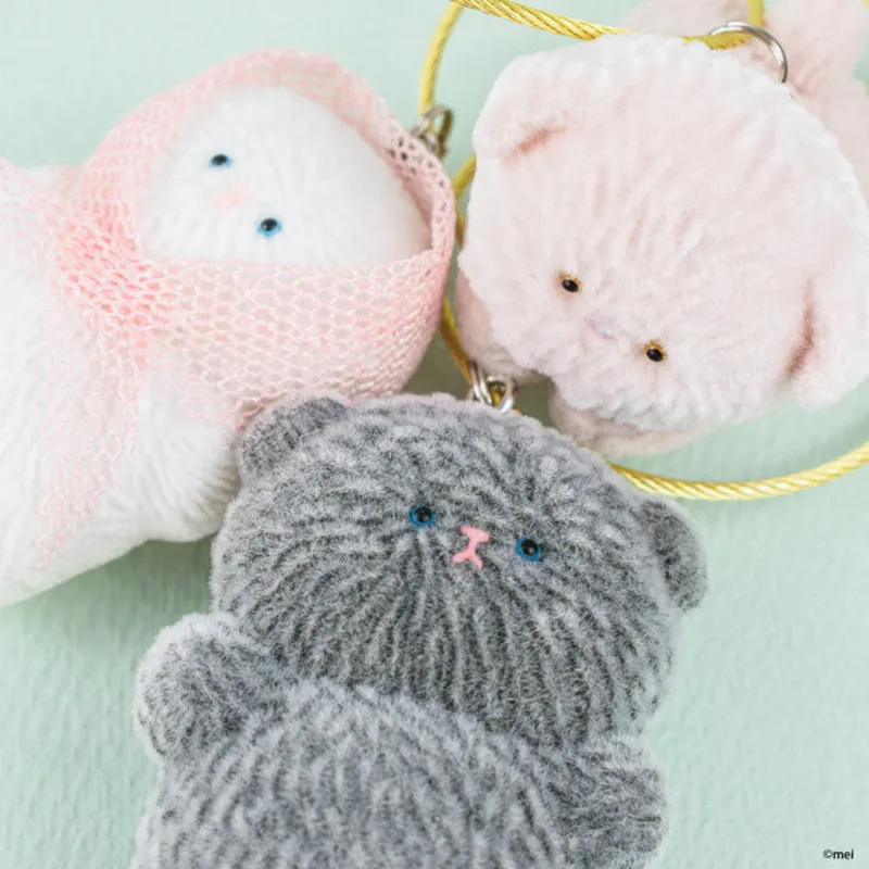 

Kenelephant Mei Japanese Flocked Animal Keychain Cute Mini Figure Pendant Gashapon Toy Bag Phone Charm For Anime Collectors