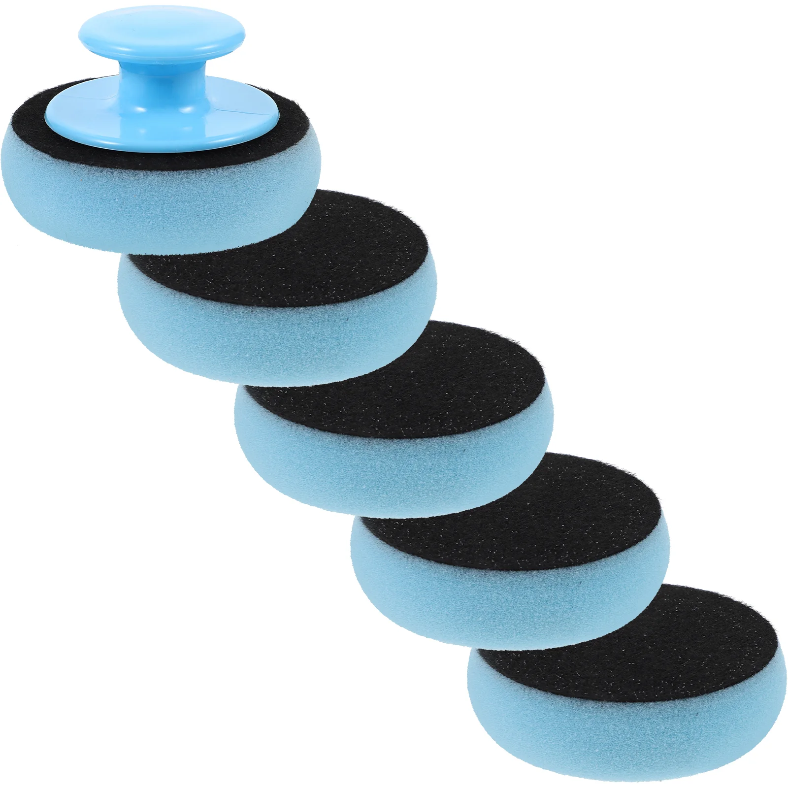 

Car Waxing Sponge Auto Polishing Pad Buffing Pads High Density Sky-blue for Cars