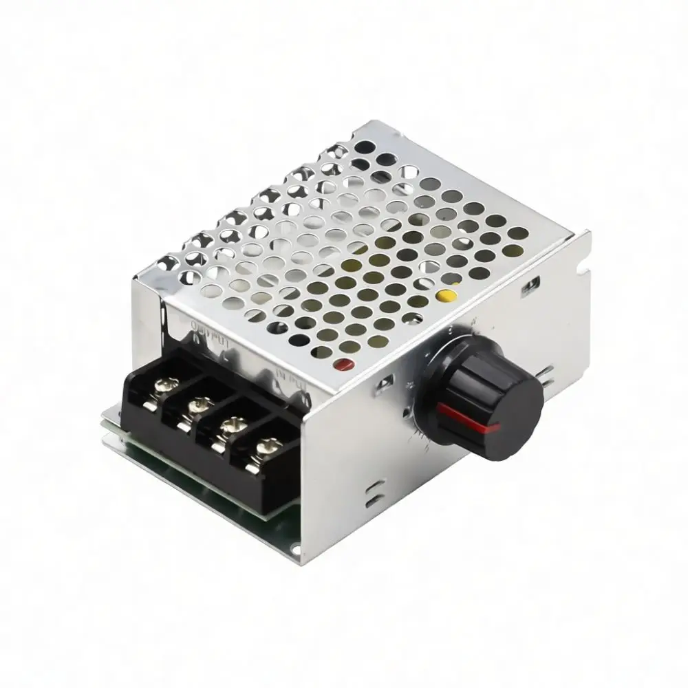 SCR Voltage Regulator 4000W Speed Control Dimmer Thermostat For Jialongsheng Industrial Electrical Control Device With Enclosure