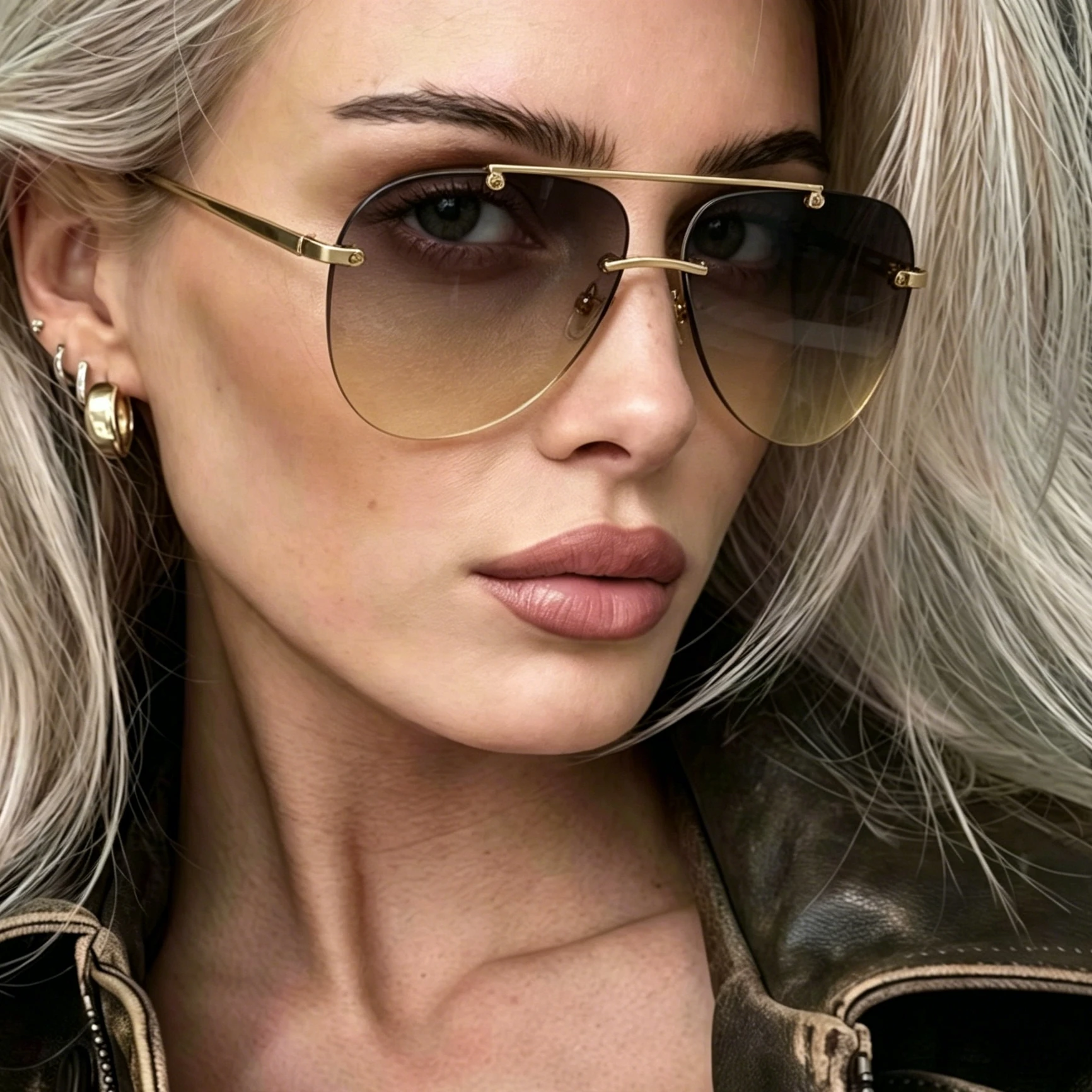 Sunglasses Aviator Polarized - Occhiali da sole vintage senza montatura
