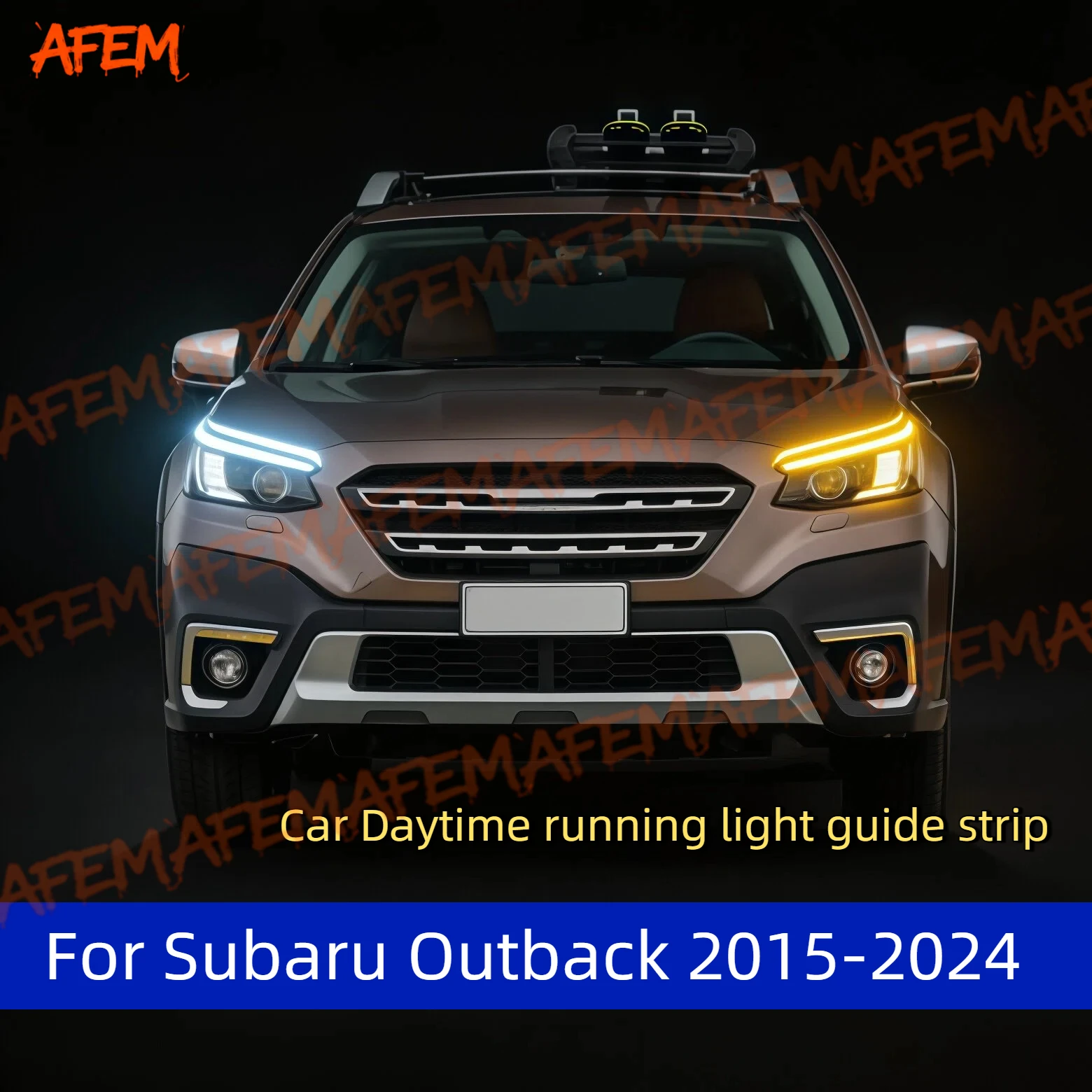 2 Stück LED-Lichtleisten für Subaru Outback 2015-2024, 12V, Scheinwerfer, Tagfahrlicht, Blinker, DRL, Auto-Modifikation