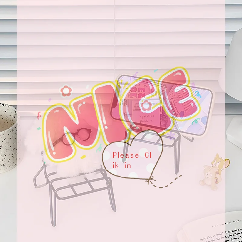 【BA】Small Chair Design Iron Mobile Phone Holder Racks Stand Simple Student Creative Desktop Ornaments Home Accessories