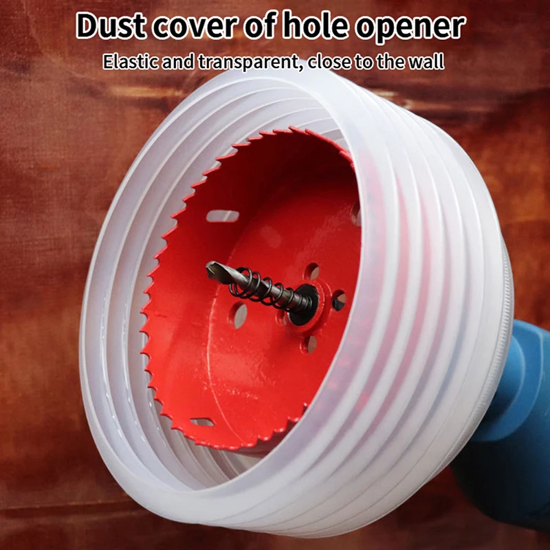 1PC/1Set Electric Hammer Drill Dust Collector Hole Opener Dust Collector Cover Dustproof Hole Saw Drill Bit Cover Hand Tool Acce