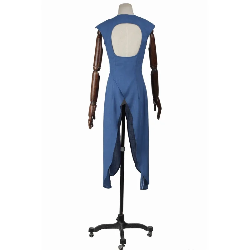 daenerys dress blue Custom Made to your size! Inspired by Daenerys Targaryen Blue / white –  Mariecosplayshop