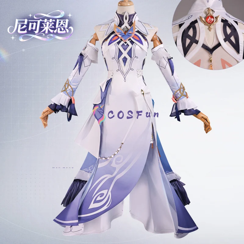 COSFun Genshin Impact Nicole Reeyn Cosplay Costume Anime Party Uniform Hallowen Play Role Clothes Clothing