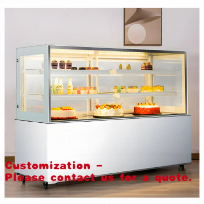 Customize.High Quality Marble Right Angle Dessert Refrigerated Food Refrigerated Cooling  Cake Display Refrigerated Freezer