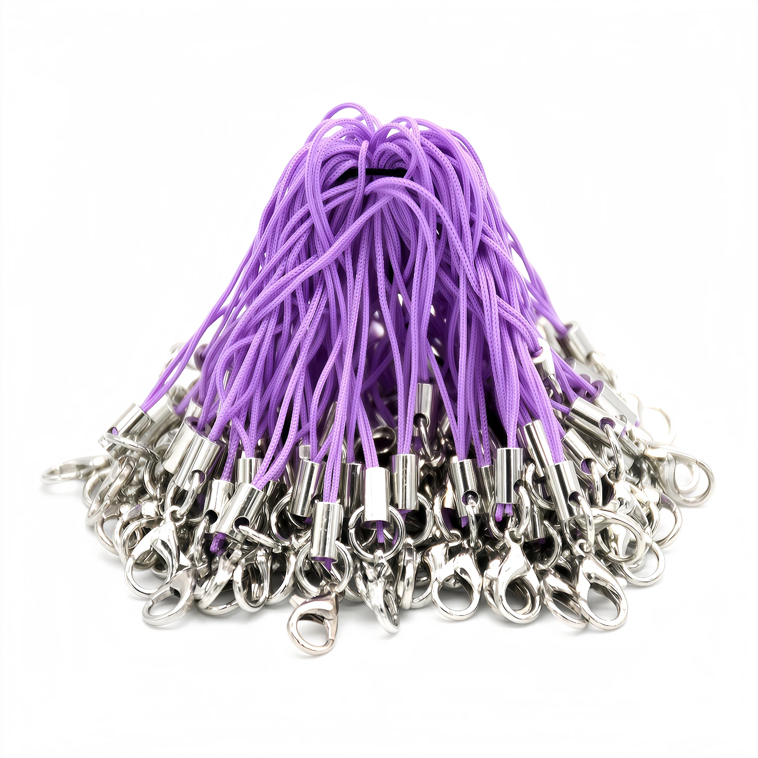 20/50/100 Stück Lanyard-Lanyard-Kordeln mit Karabinerhaken, Schlüsselanhänger-Haken, Mobiltelefon-Set, Anhänger, Schlüsselring-Zubehör – Detail 13