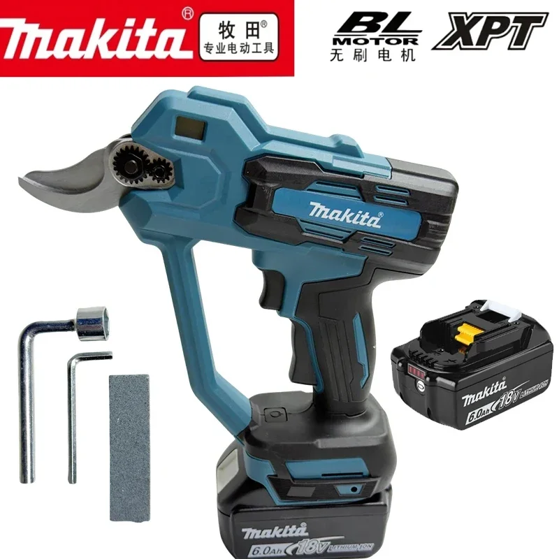 

Аккумуляторные бесщеточные электрические секаторы Makita 18В, 35 мм, беспроводные ножницы для обрезки веток, мощный инструмент для резки, электроинструмент