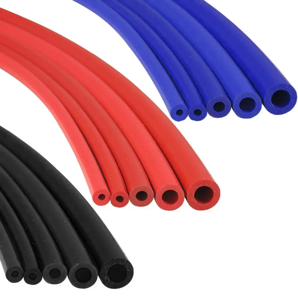 Universal Silicone Vacuum Tube Hose Black 1meter Long Car Accessories Silicone Tubing 3/5/4/6/8/10/12/14mm Racing Line Pipe Tube