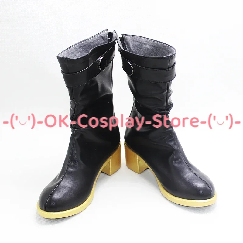 Zenin-zapatos de tacón alto de cuero PU para Cosplay, botas de Carnaval de Halloween, accesorios de Anime, hechas a medida, Maki