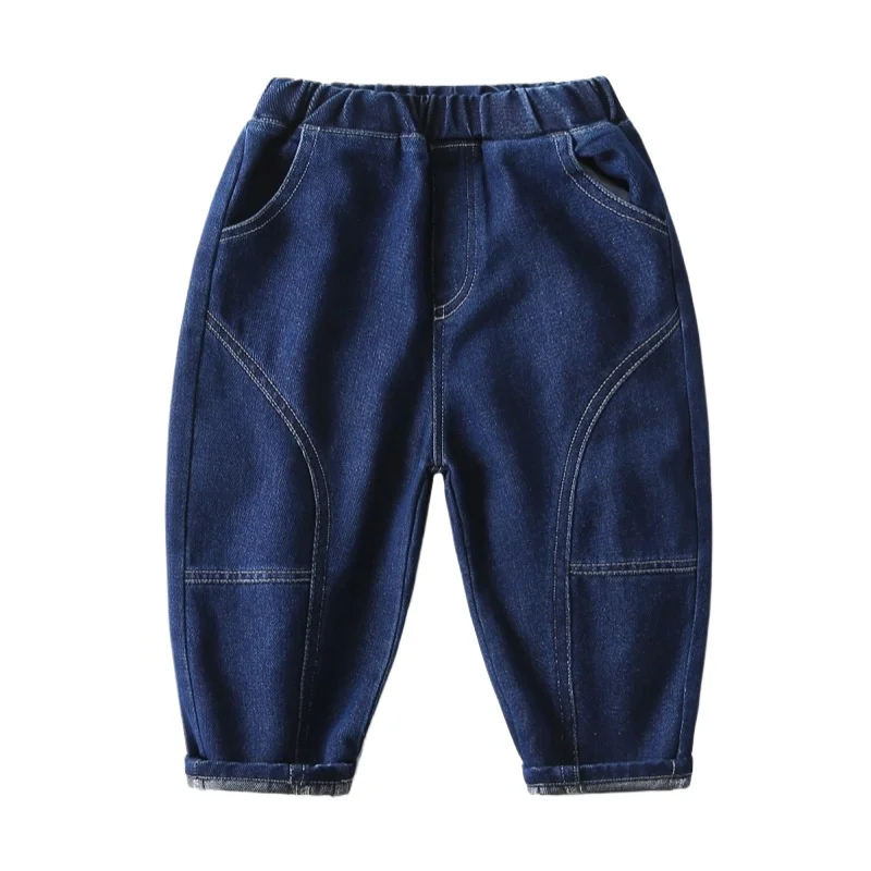 

Toddler Boys Denim Pants Kids Trousers Jeans Elastic Waist Children's Clothes