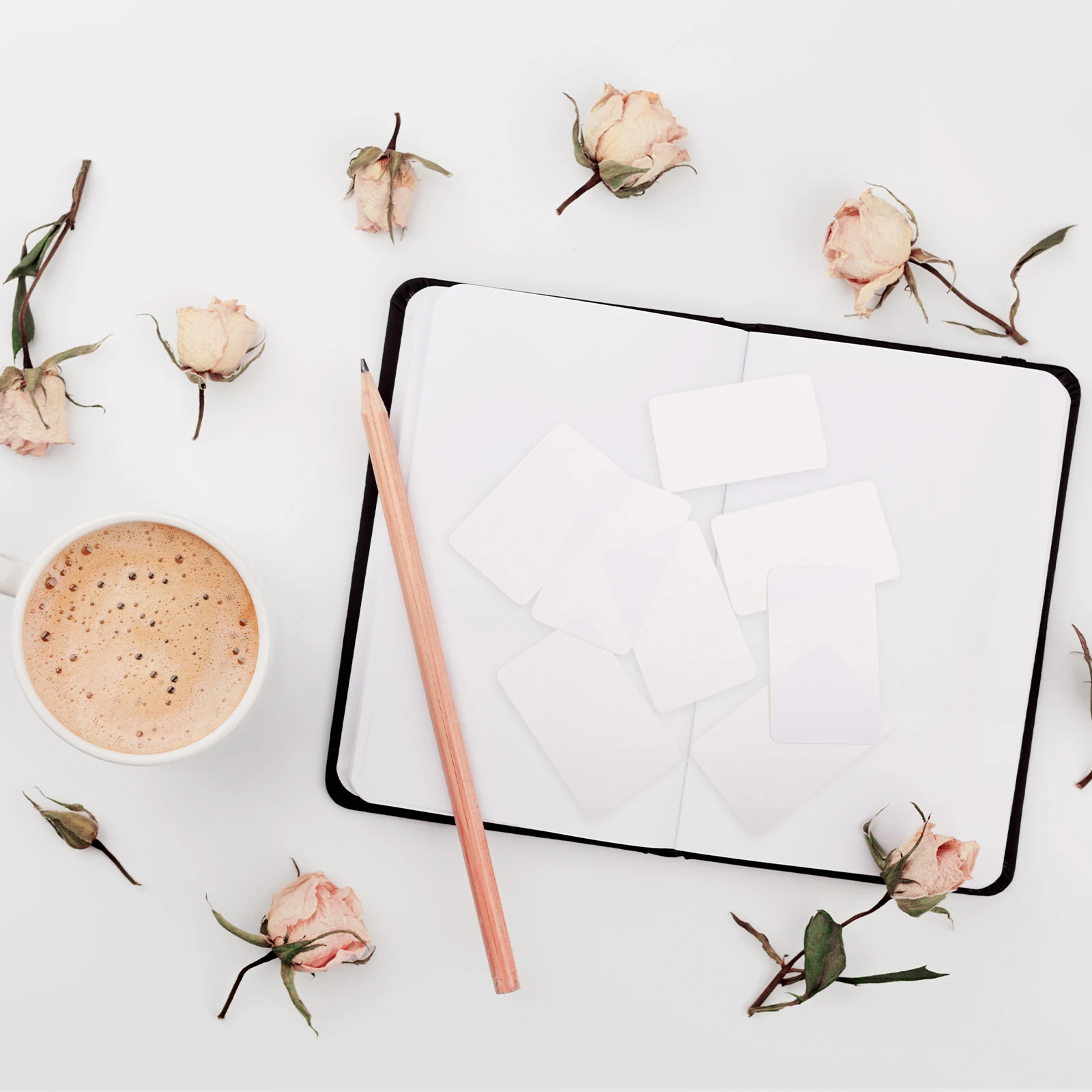 

200 Pcs Blank Mini Paper Postcards White for Students Notes Study Markers Storage 5x7cm Double Sided Plain
