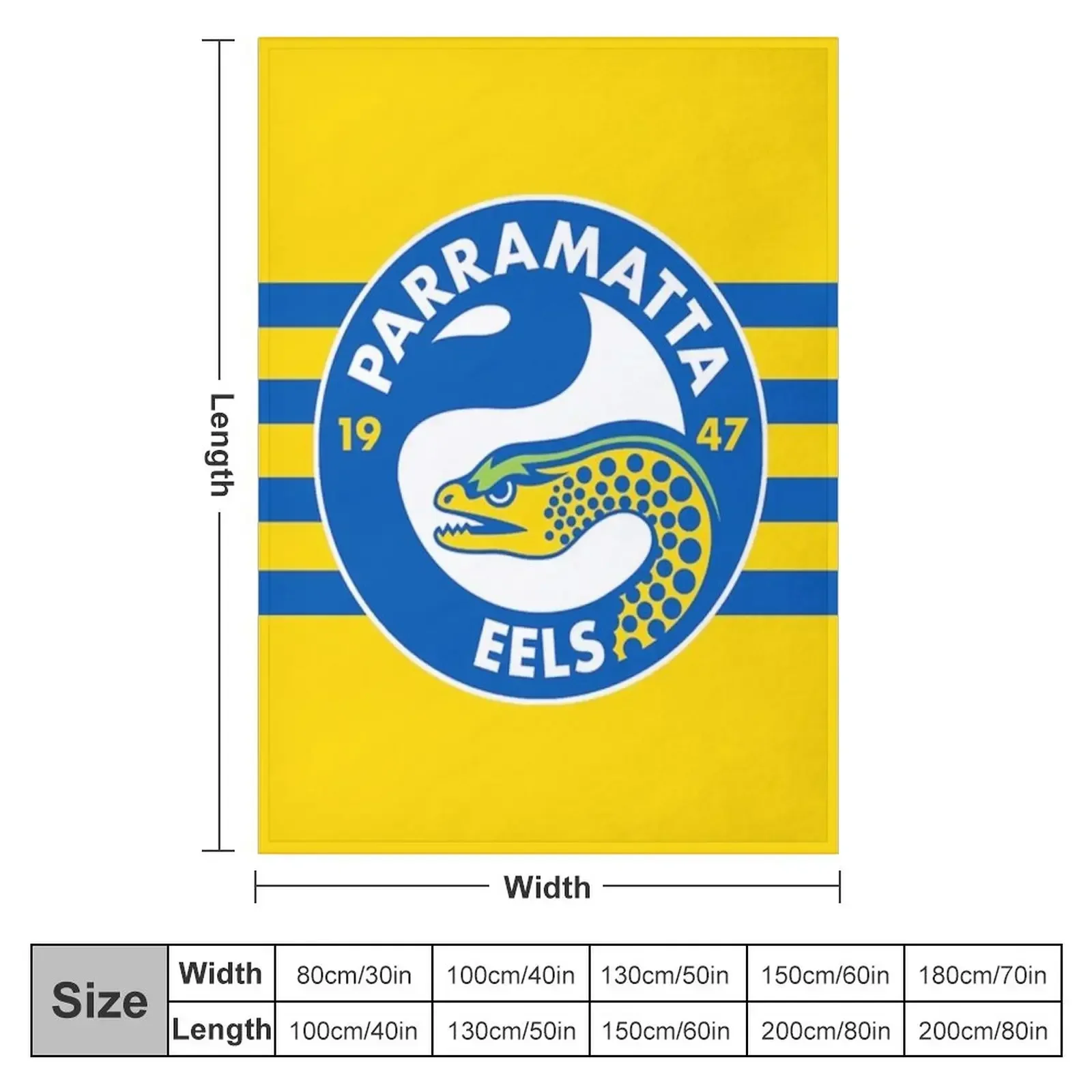 Parramatta Eels Throw Blanket animes Large halloween Blankets