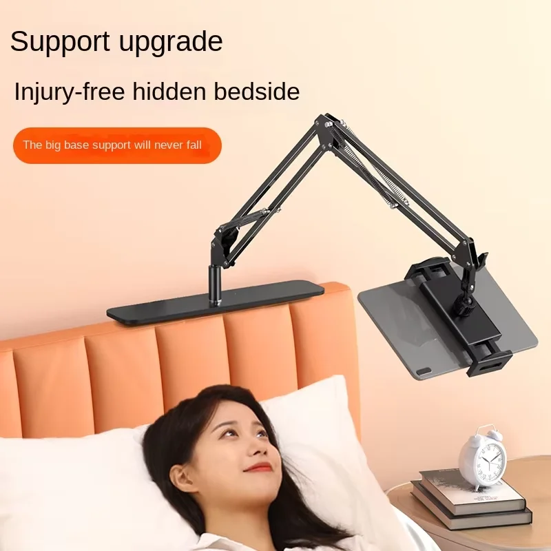 Adjustable Tablet Holder Hidden Bedside Tablet Phone Alloy Mechanical Arm Flexible Clamp Mount for iPad iPhone Smartphone