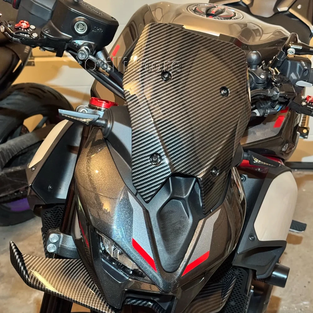 

Motorcycle Touring Windshield Visor Double Bubble Windscreen Wind Deflector Accessories For KAWASAKI Z900 Z 900 SE 2025 2026