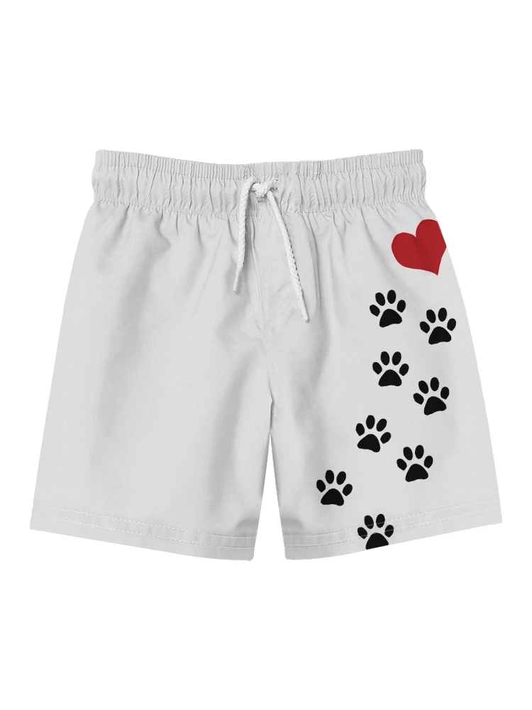 Summer men's cute personality large size quick-drying shorts cat claw element 3D digital printing men's beach pants