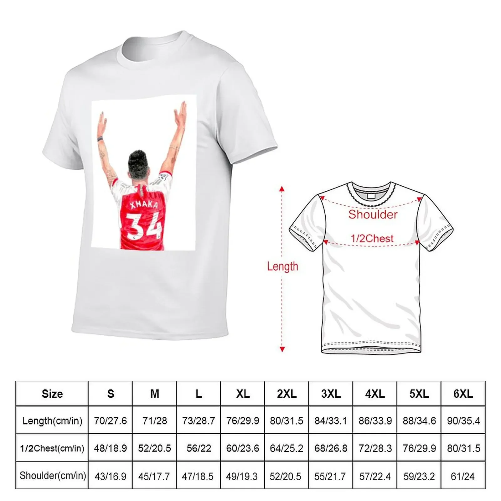 XHAKA BOOM T-Shirt oversized t shirt shirts graphic anime stuff fruit of the loom mens t shirts