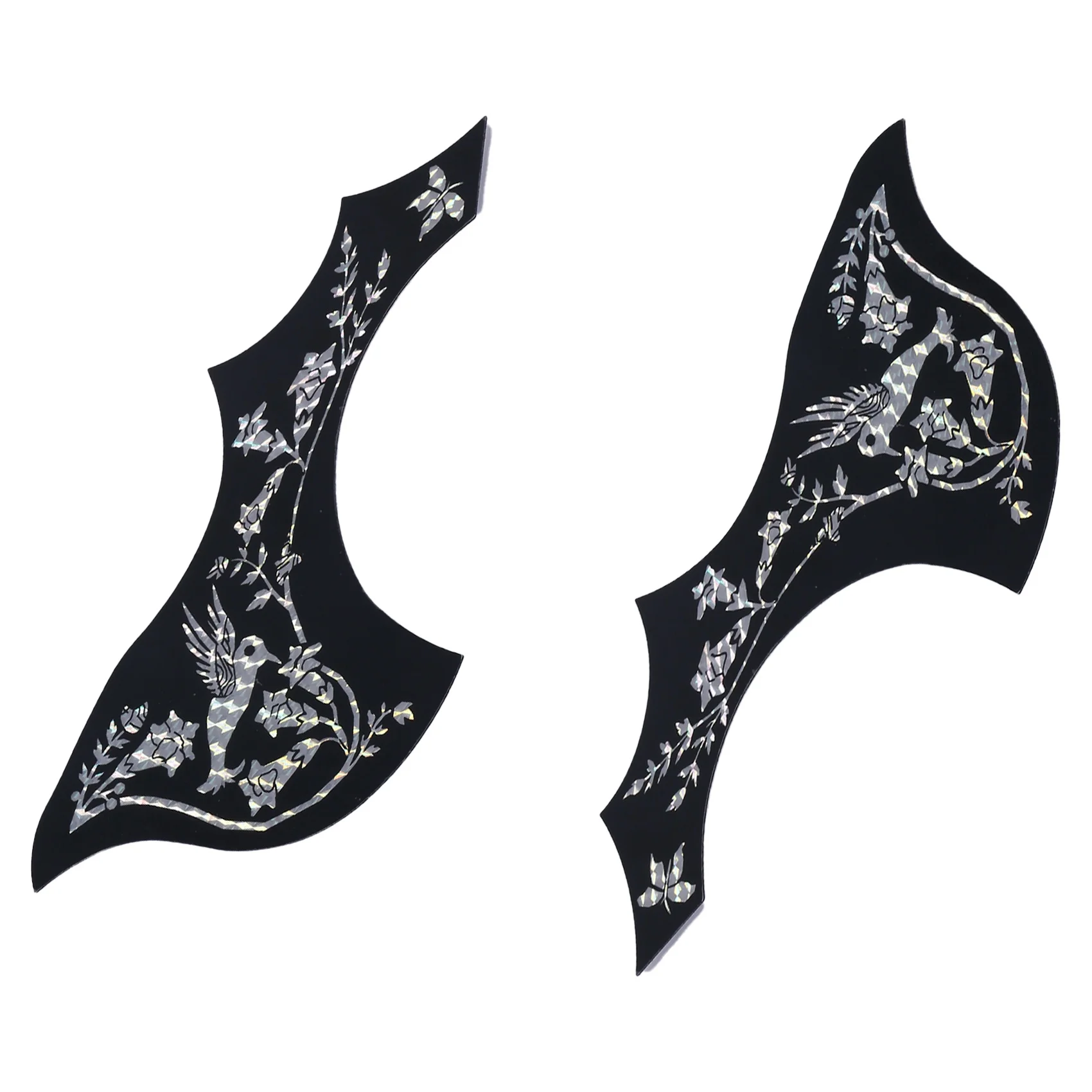 2Pcs Guitar Pickguard Anti-Scratch Guard Plate Self-Adhesive Pick Guard Sticker for Acoustic Guitar Parts