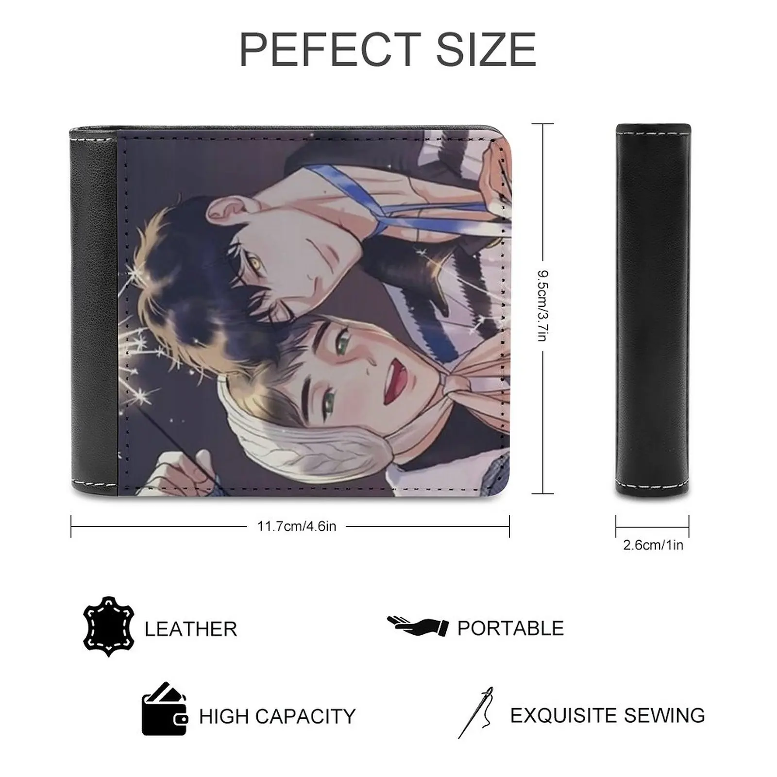 Manga Soft Men Wallets New Purse Credit Card Holders For Male Purses Men Wallet Yaoi Manga Bl Boys Love Mingwa Personalized