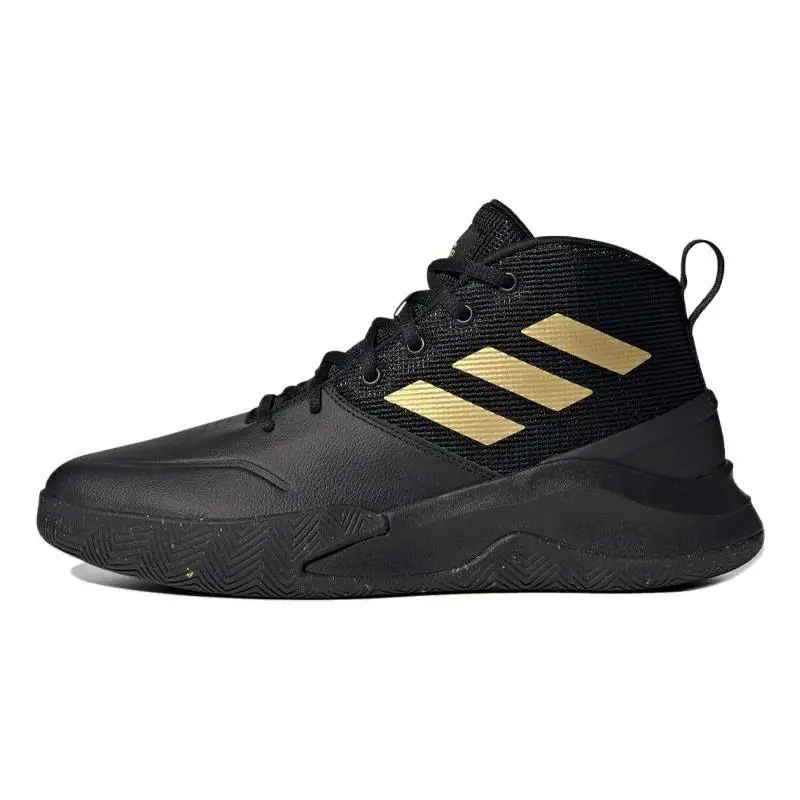 adidas OwnTheGame Black Matte Gold Sneakers shoes FW4562