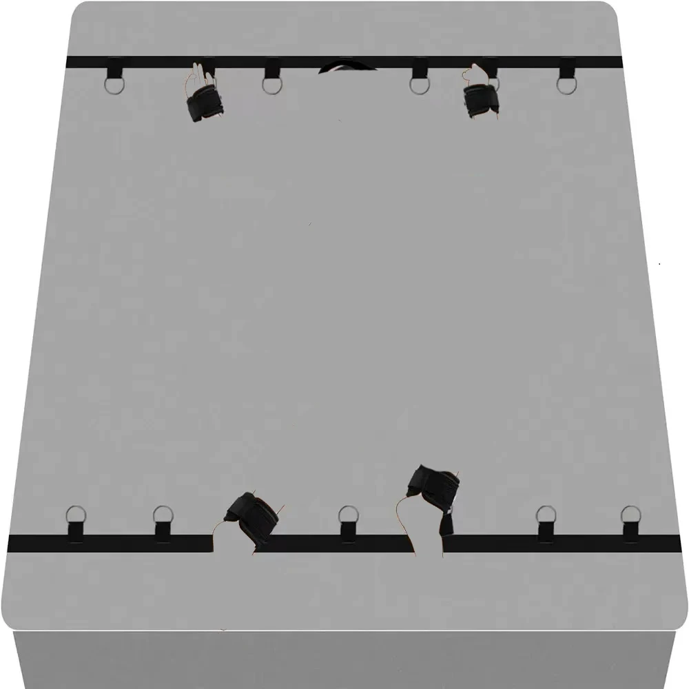 Bed Restraint Kit Couple Adult Sex Game BDSM Bondage Strap Sexual Handcuff Sextoy Set Adjutable Ankle Cuff Slave Sadomasochism