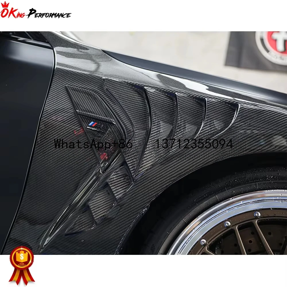 Full Dry Carbon Fiber Front Fender For BMW G80 M3 G82 M4 OD Style Bodykit