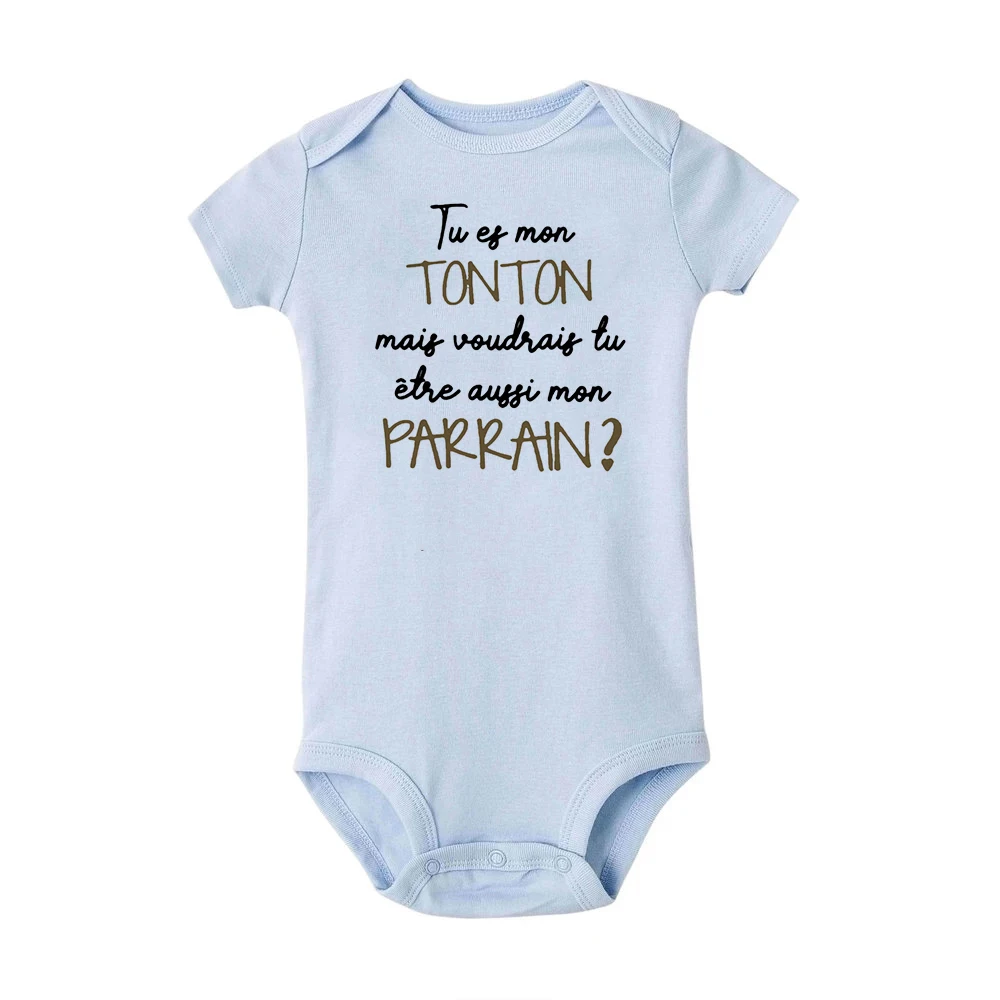 You Are My TATA But Would You Also Like To Be My Godmother Baby Bodysuit Clothes Summer Infant Jumpsuit Boy Girl Toddler Outfits