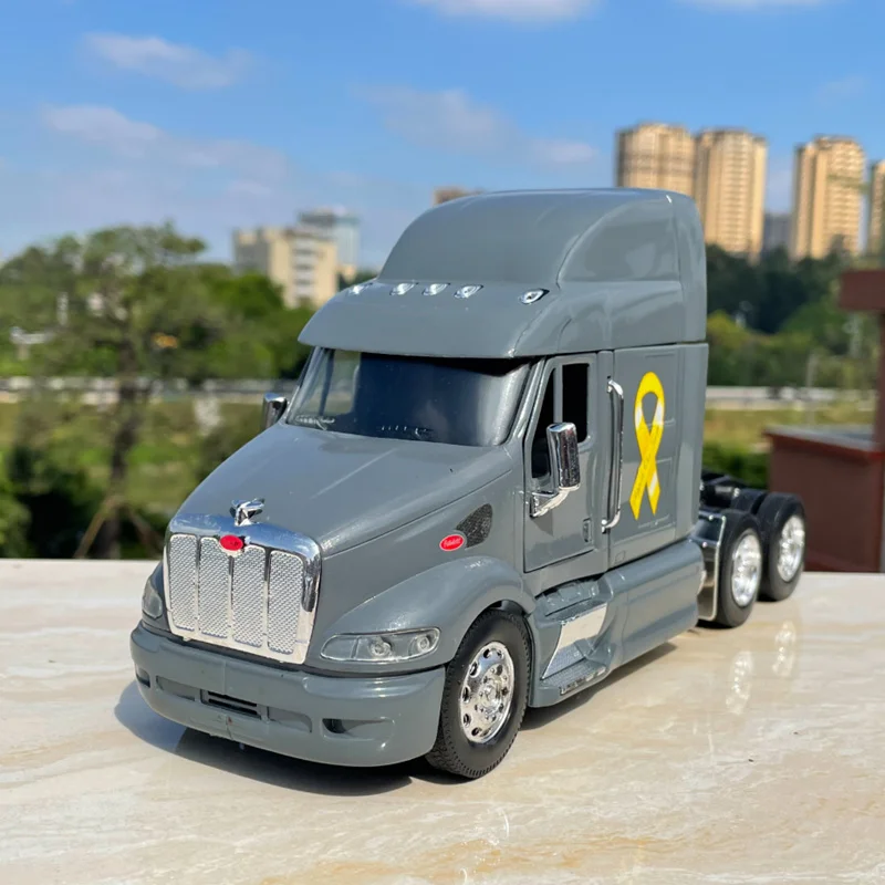 1/32 387 alliage lourd remorque camion tête tracteur modèle de voiture moulé sous pression conteneur véhicules de Transport camion voiture modèle enfants jouet cadeau