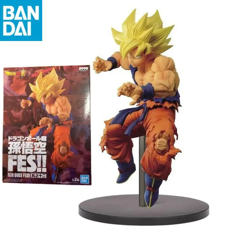 

Bandai Banpresto Dragon Ball Anime Figure Super Saiyan Goku PVC Action Figures Figurines Collectible Model Doll Toys Figurals