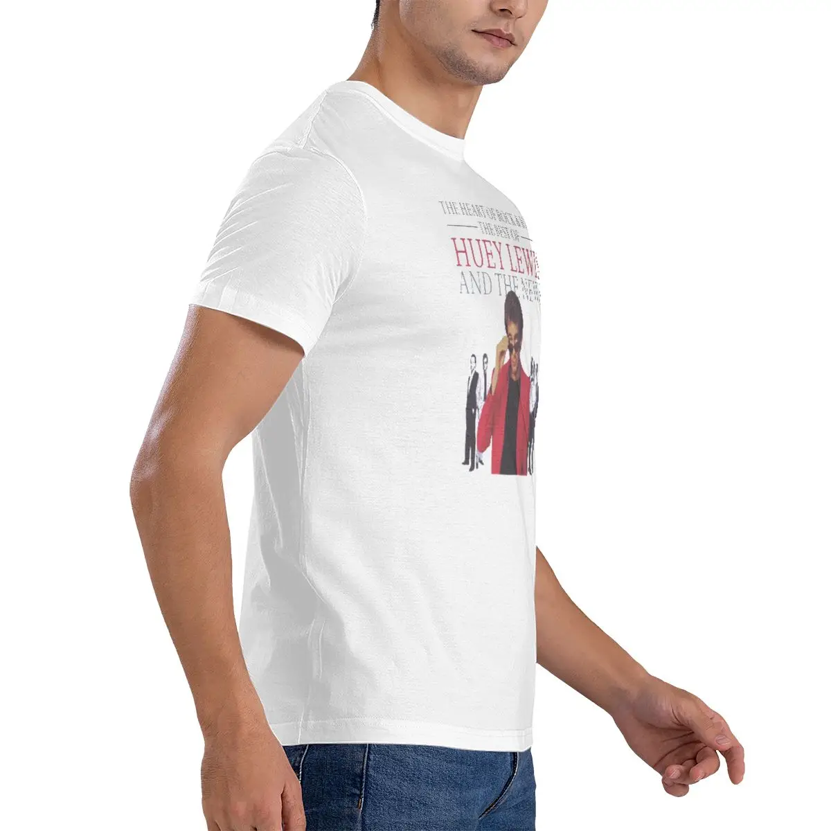 Huey Lewis Men's Classic Unisex Cotton T-Shirt for Men & Women, Classic Tee