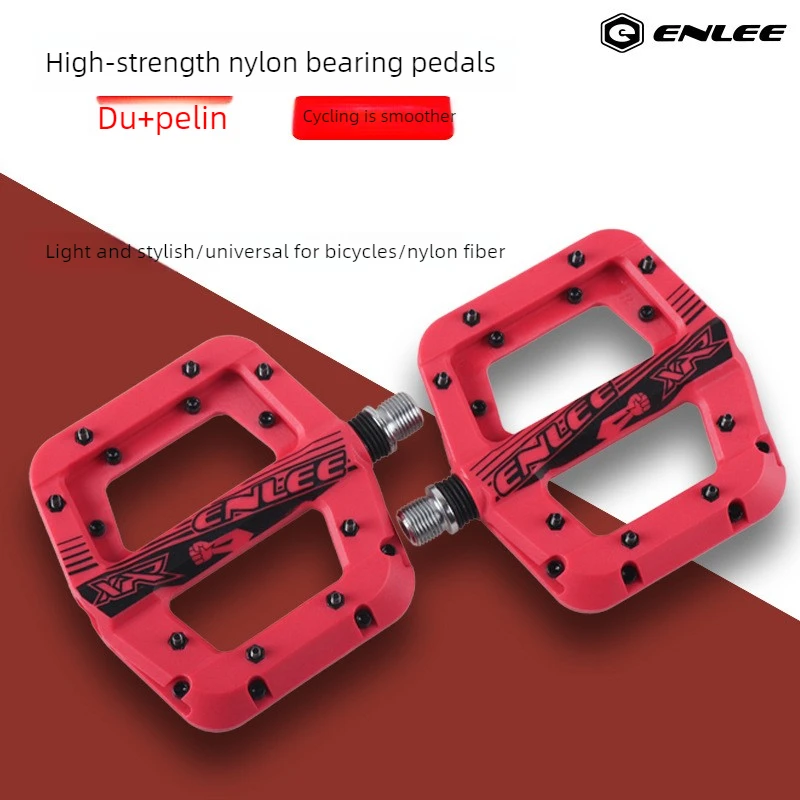 

ENLEE Mountain Bike Nylon Bearing Pedal Dead Flying Peg Peg Non-Slip Pedal CX Off-Road