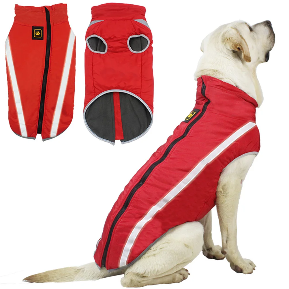 

Reflective Warm Pet Clothes Dog Outfits for Large Dogs Winter Cold Weather Coats Doggy Clothing Products Pets Puppy Snow Suit