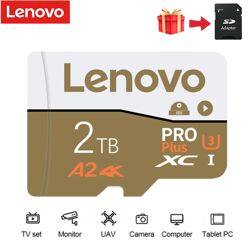 Lenovo U3 A1 V30 Class 10 Micro Card 128GB 64GB 256GB 512GB High Speed Memory Card SD TF Card With Adapter For Nintendo Switch