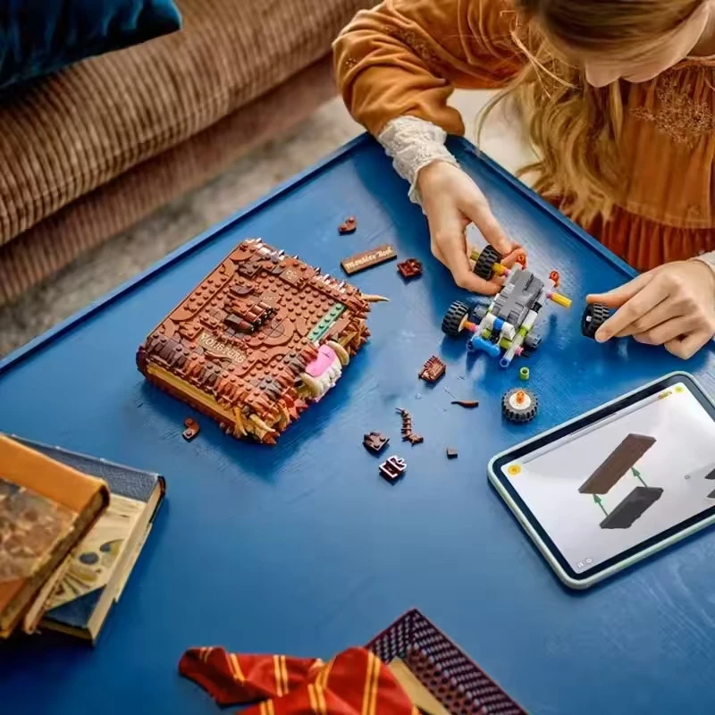 519 قطعة كتاب الوحش Chomping من الوحوش بنة نموذج لتقوم بها بنفسك 76449 مجموعة ألغاز إبداعية ألعاب تعليمية هدية الهالوين