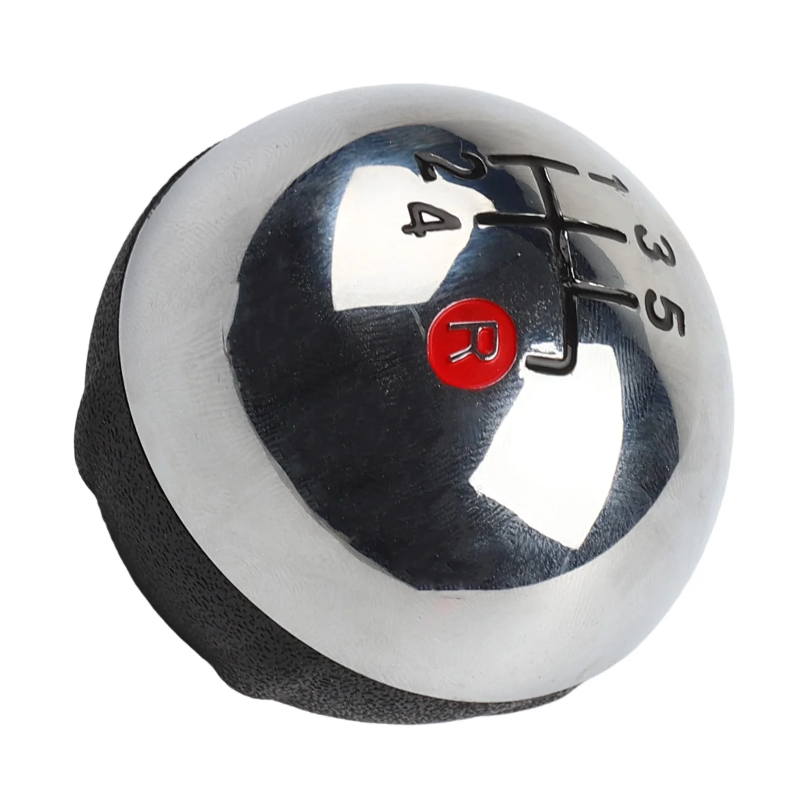 For Fiat 500 Black Chrome Shift Knob for custom Fit For Fiat 500 Easy Installation Ergonomic Design Wear Resistant Material