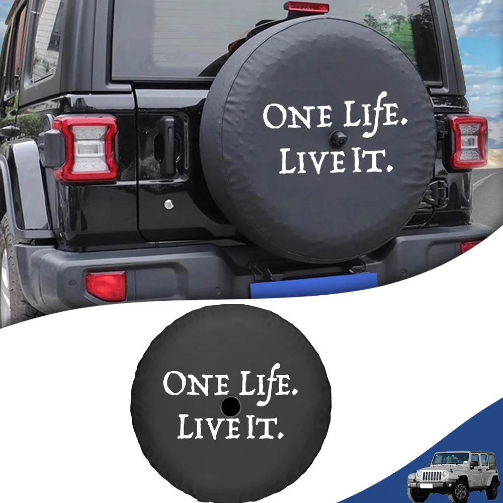 

Car Spare Wheel Tire Cover Pouch Protector with Back-up Camera for Jeep Wrangler JL 2018-2024 PU Leather Exterior Accessories