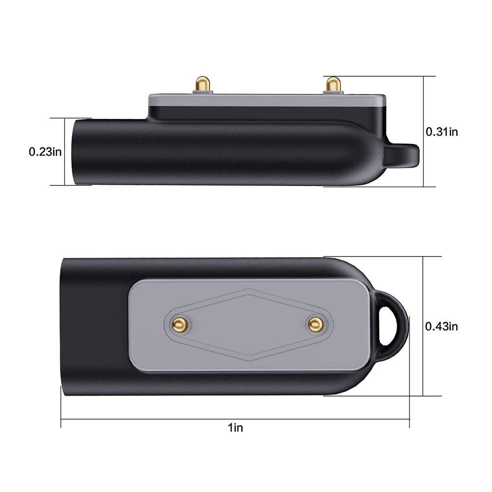 Type C Charger Adapter Right Angle Charging Cable Converter Magnetic Type C Adapter Watch Charger for Samsung Galaxy Fit 3